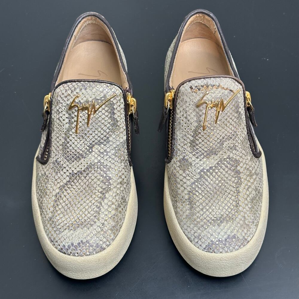 Giuseppe Zanotti Women Devon Python Print Slip On… - image 3